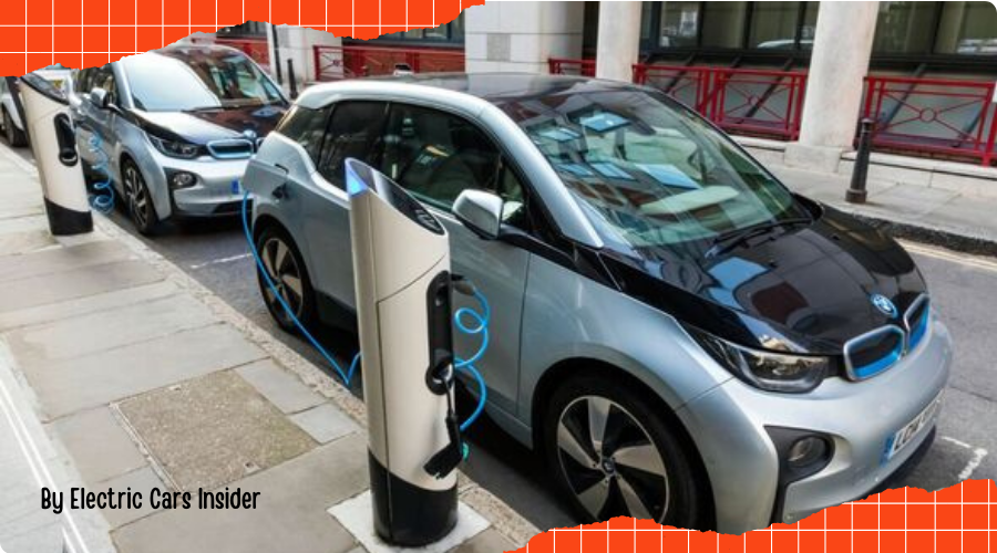 Maximize electric vehicle charging efficiency - EV plugged into a charger at a station